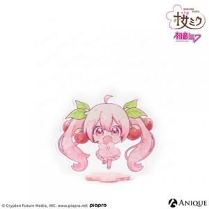 桜ミク 描き起こしミニキャライラスト【四季の移ろい】初音ミク ミニアクリルスタンド