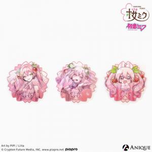 桜ミク 描き下ろしイラスト【四季の移ろい】初音ミク ホログラムクリアステッカー