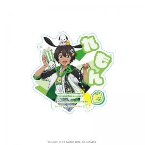 負けヒロインが多すぎる！×サンリオキャラクターズ おなまえアクリルバッジ 焼塩檸檬×ポチャッコ _pre