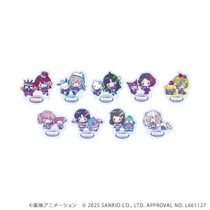 アクリルぷちスタンド「ガールズバンドクライ×サンリオキャラクターズ」01/ブラインド(9種) ミニキャラデザイン(コラボイラスト)