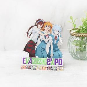 【エヴァンゲリオン大博覧会】アクリルスタンド/メインビジュアル (レイ&アスカ&マリ)