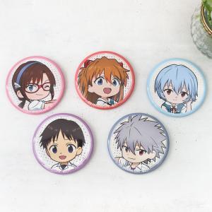 【エヴァンゲリオン大博覧会】缶バッジセット/メインビジュアル・デフォルメ(5個入り)