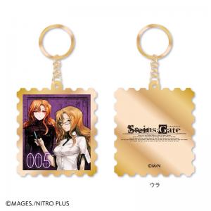「STEINS;GATE」15周年記念 切手風メタルキーホルダー（桐生萌郁）