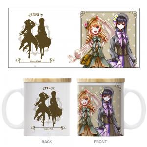 描き下ろし 柚子＆芽衣 フタ付きフルカラーマグカップ アフタヌーンティーVer.[citrus]